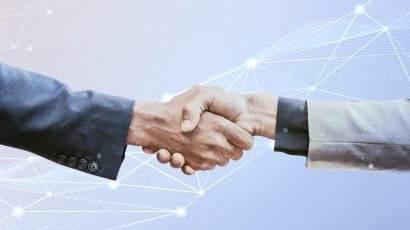 Partnership handshake innovation corporate business concept Partnership handshake innovation corporate business concept